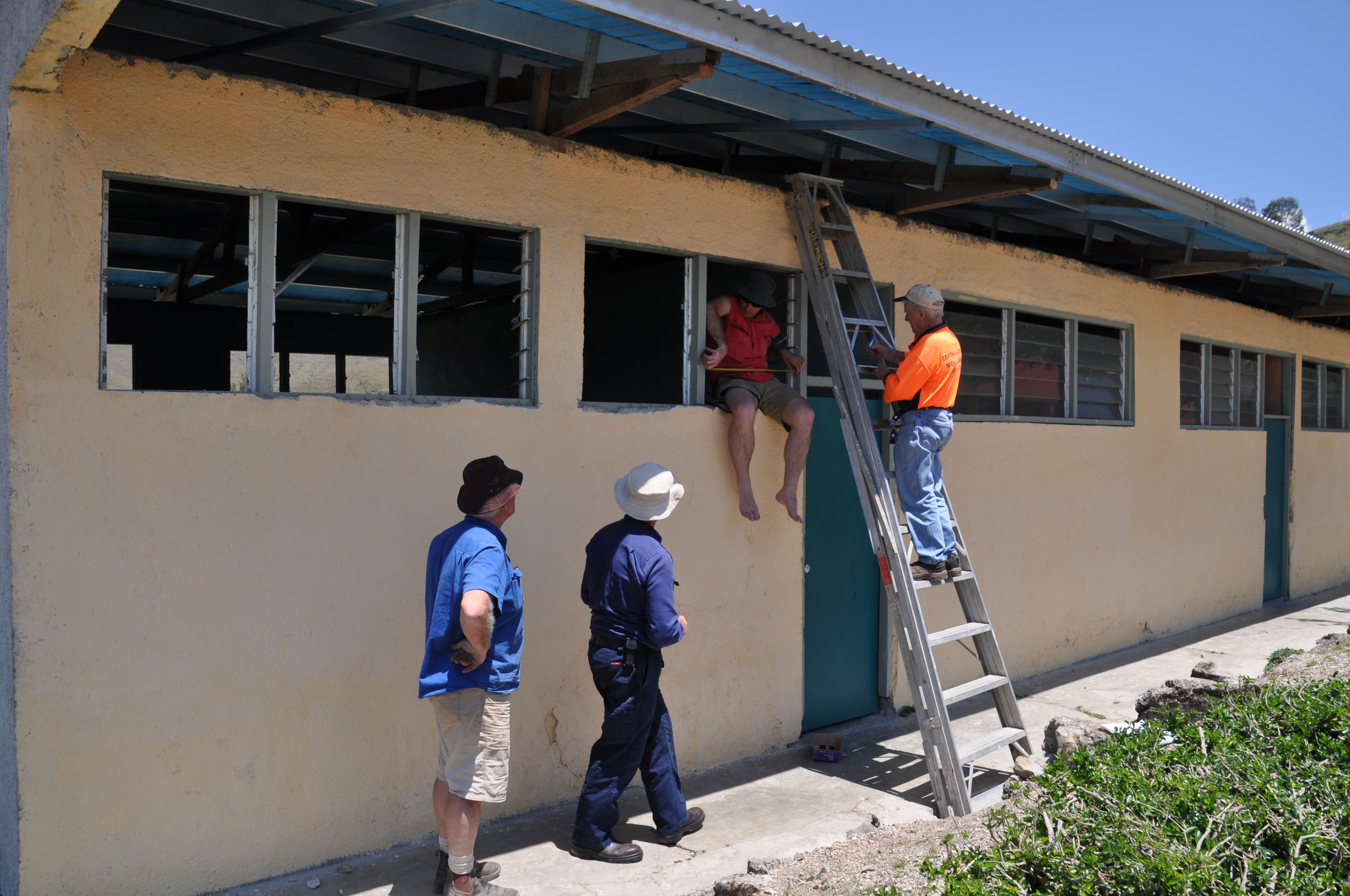 The school at Flecha, Timor-Leste, doubled in size when the derelict buildings were re-built by the Rotary team from Australia