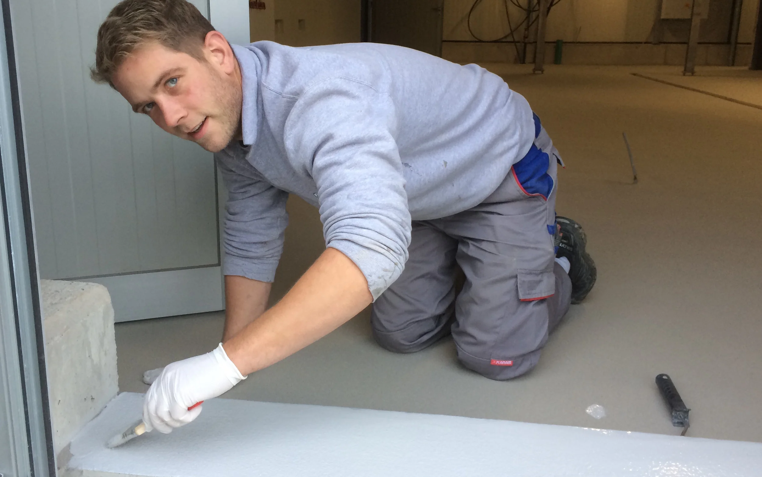 Industrieboden mit Flüssigkunststoff