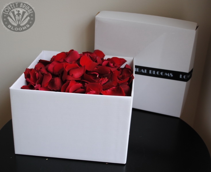 standard box of all red petals