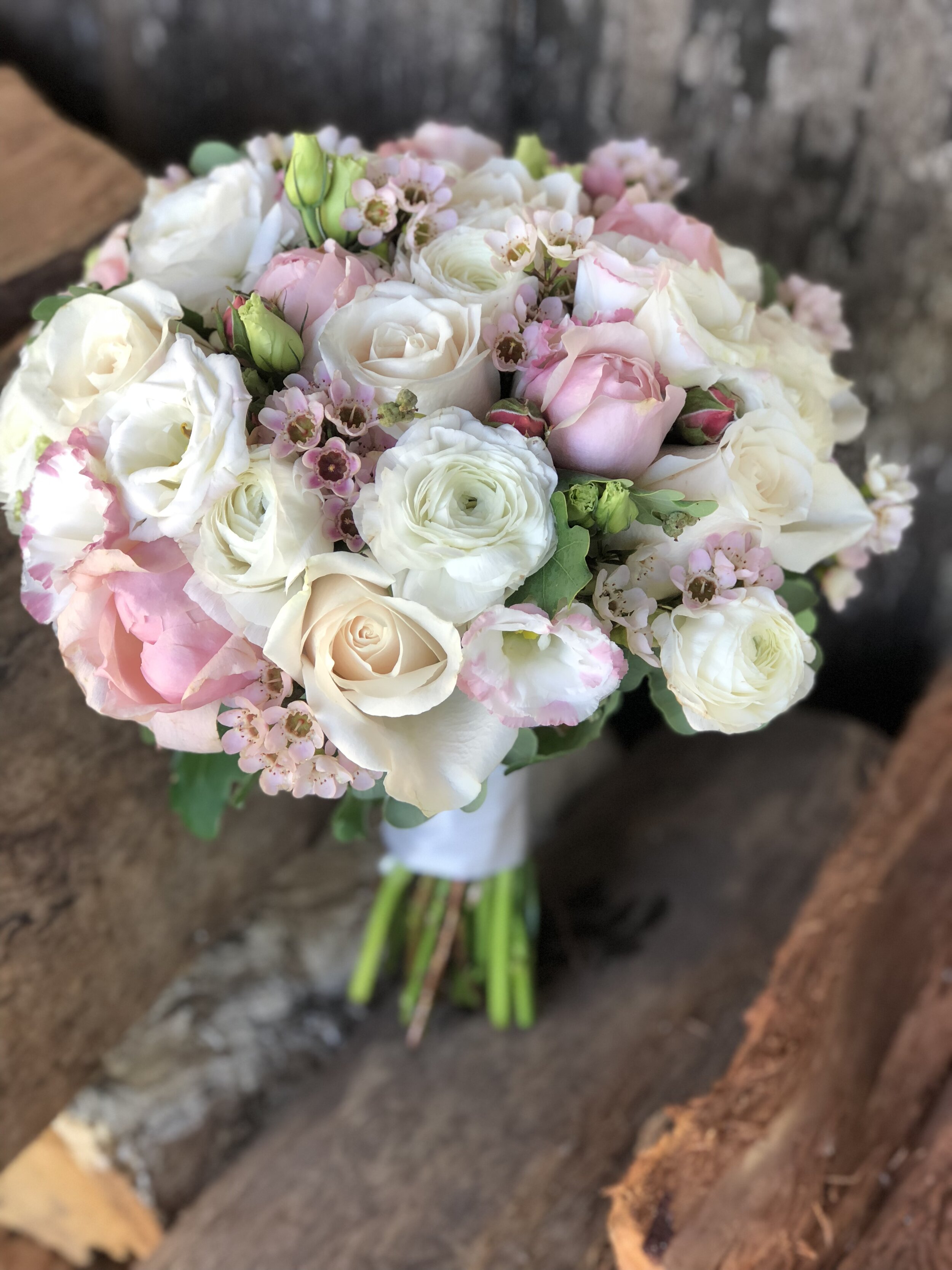 ranunculus verigated lissi roses waxflower bride.jpg