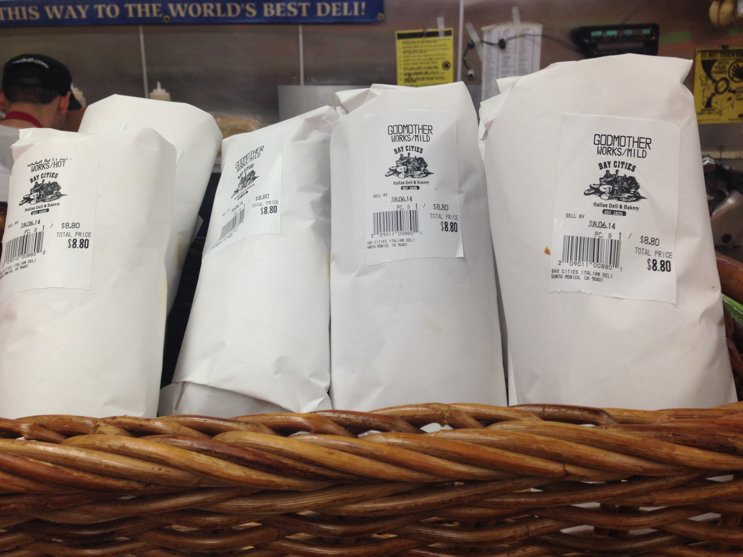 Avoid the long line with one of these pre-made "Godmother" sandwiches.