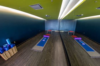 Keep calm with a moment in the complimentary yoga rooms throughout SFO airport.