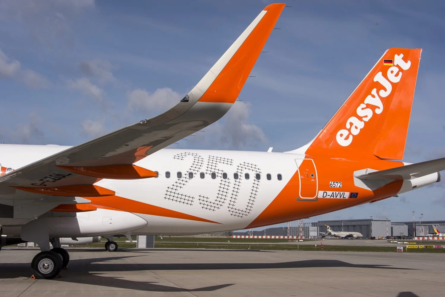 easyJet's 250th Airbus carries special titles