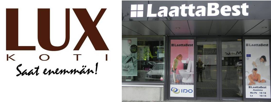 Yhteistyökumppanit : LuxKoti ja Laattabest