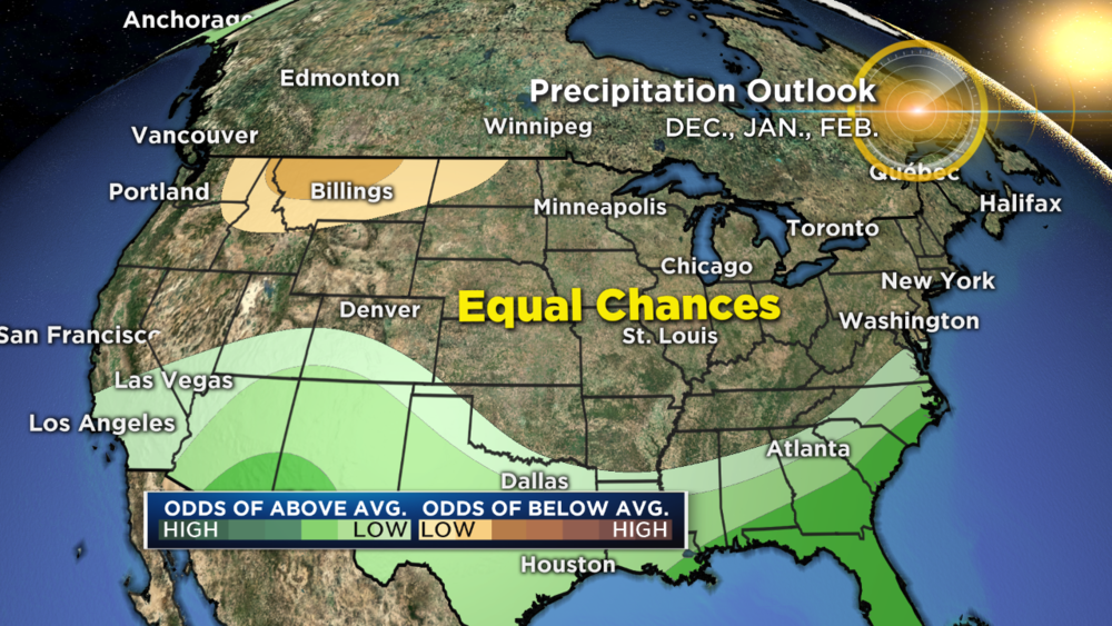 Winter 2018-19 NOAA Precipitation Outlook