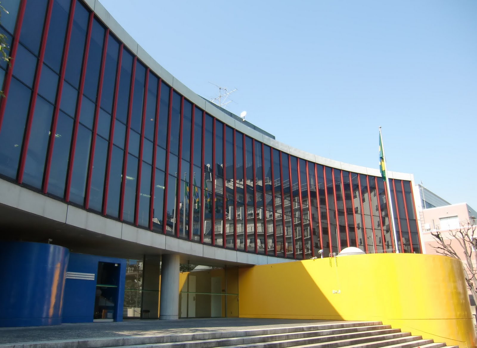 Brazilian Embassy, Tokyo, building by Ruy Ohtake