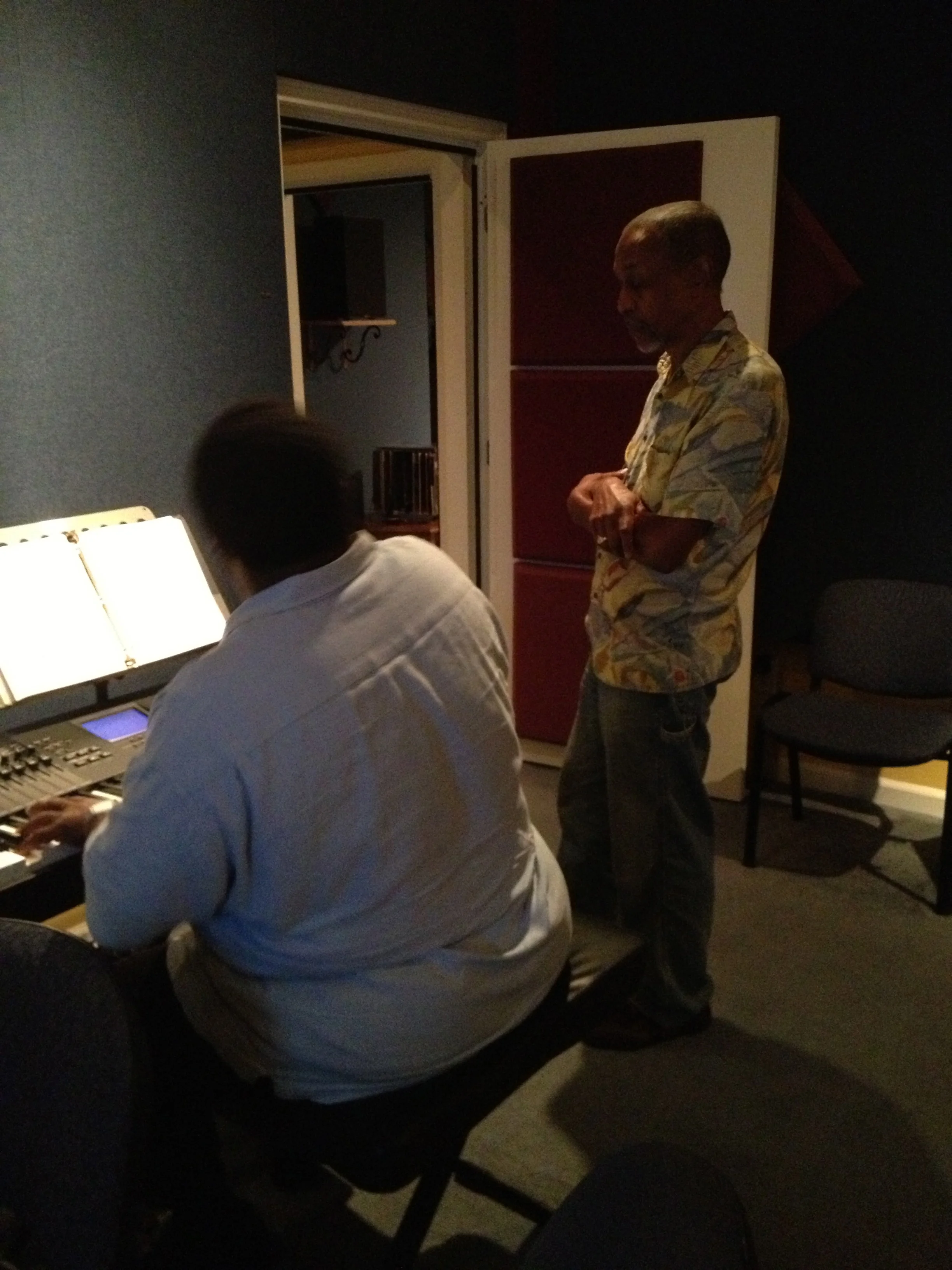 Harding Epps and Darrel McGhee rehearsing