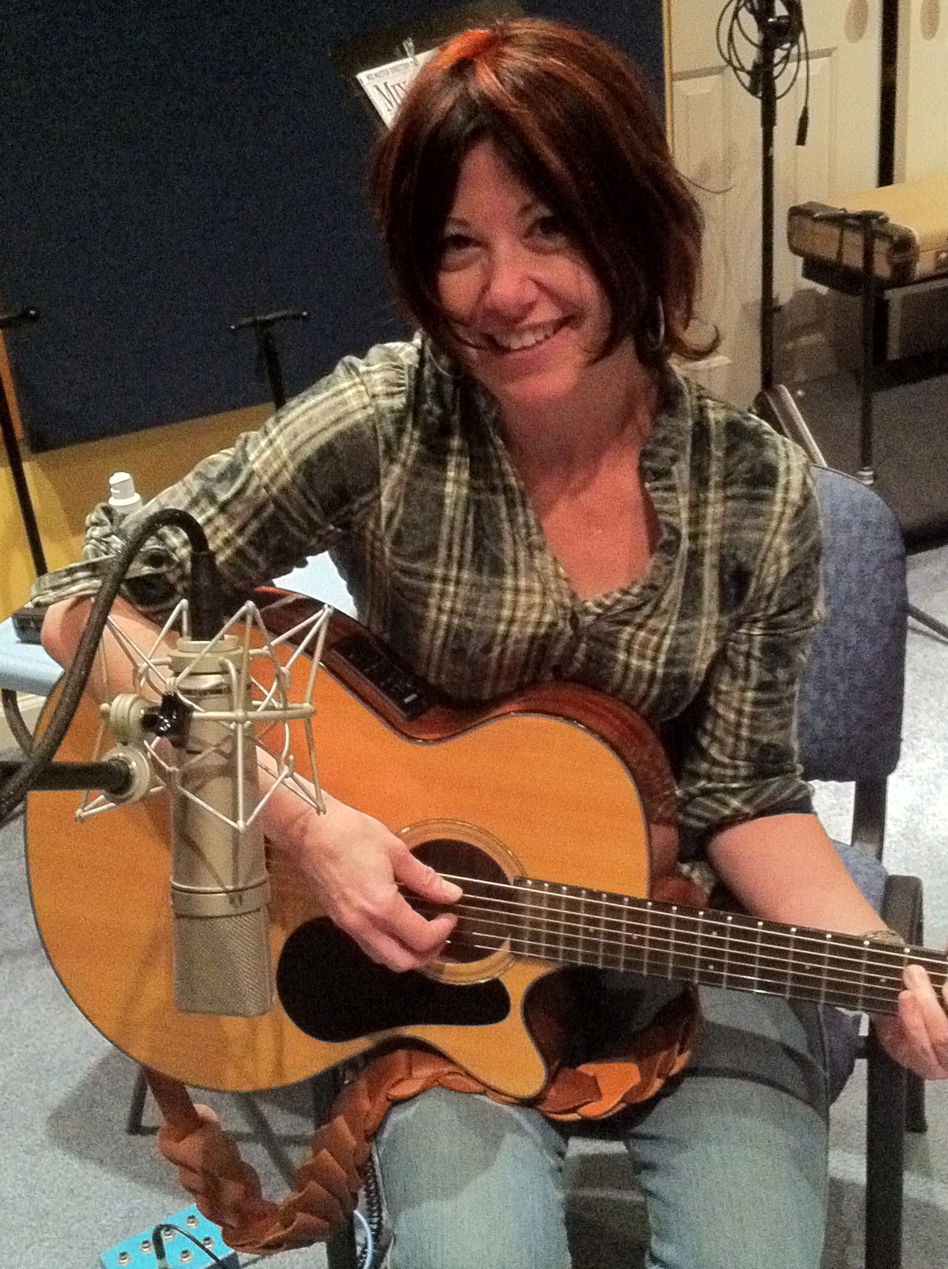 Jeannie Caryn recording "Crazy"