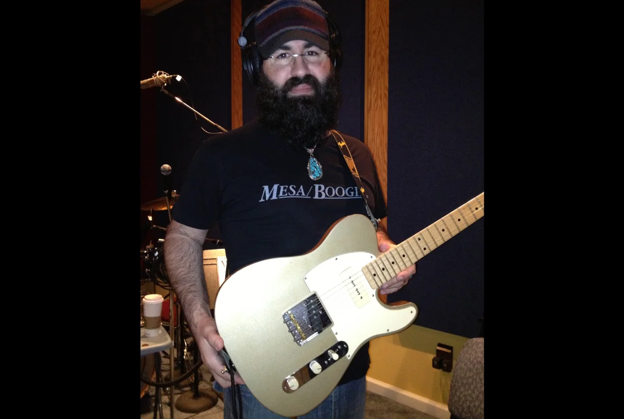 Jason "J.J. Boogie" Reichart on his custom Tele