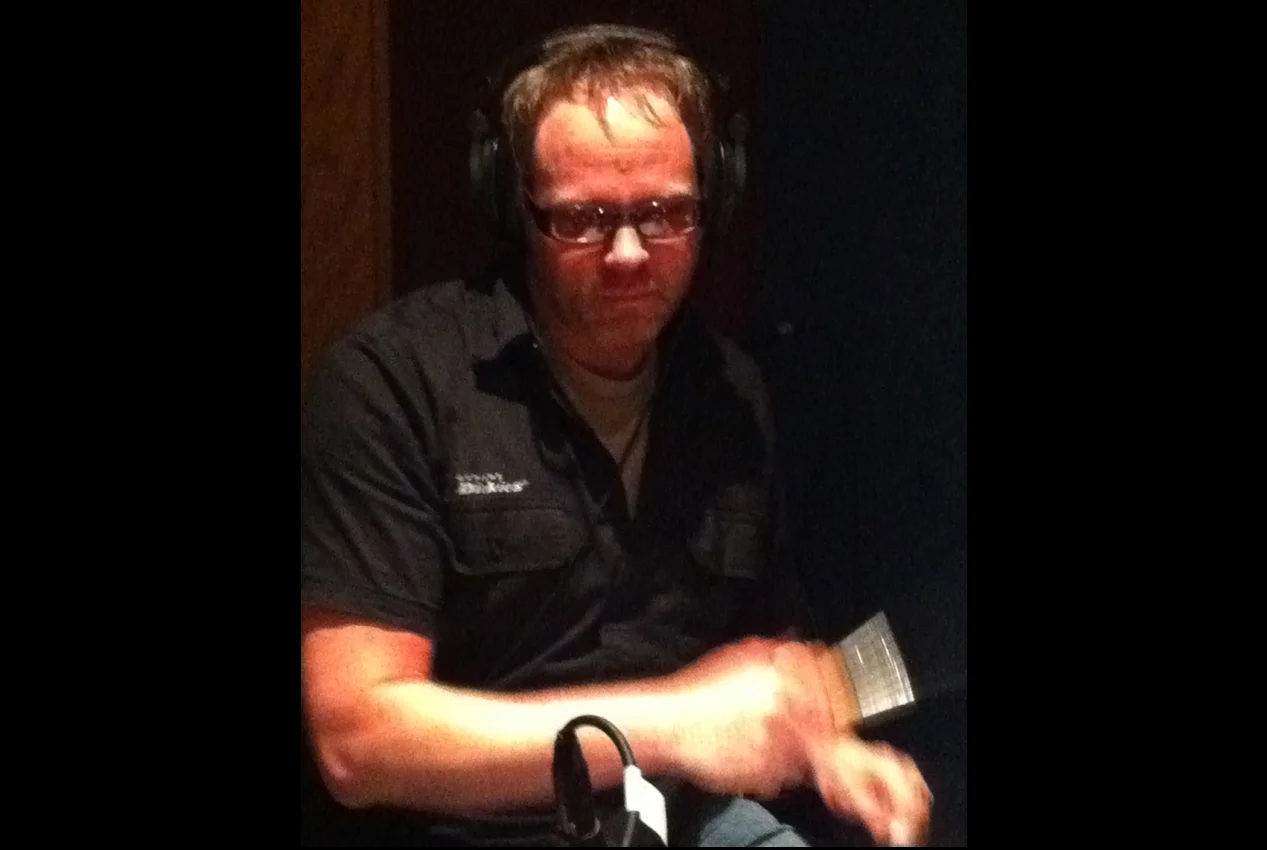 Brian Stephens on the drums
