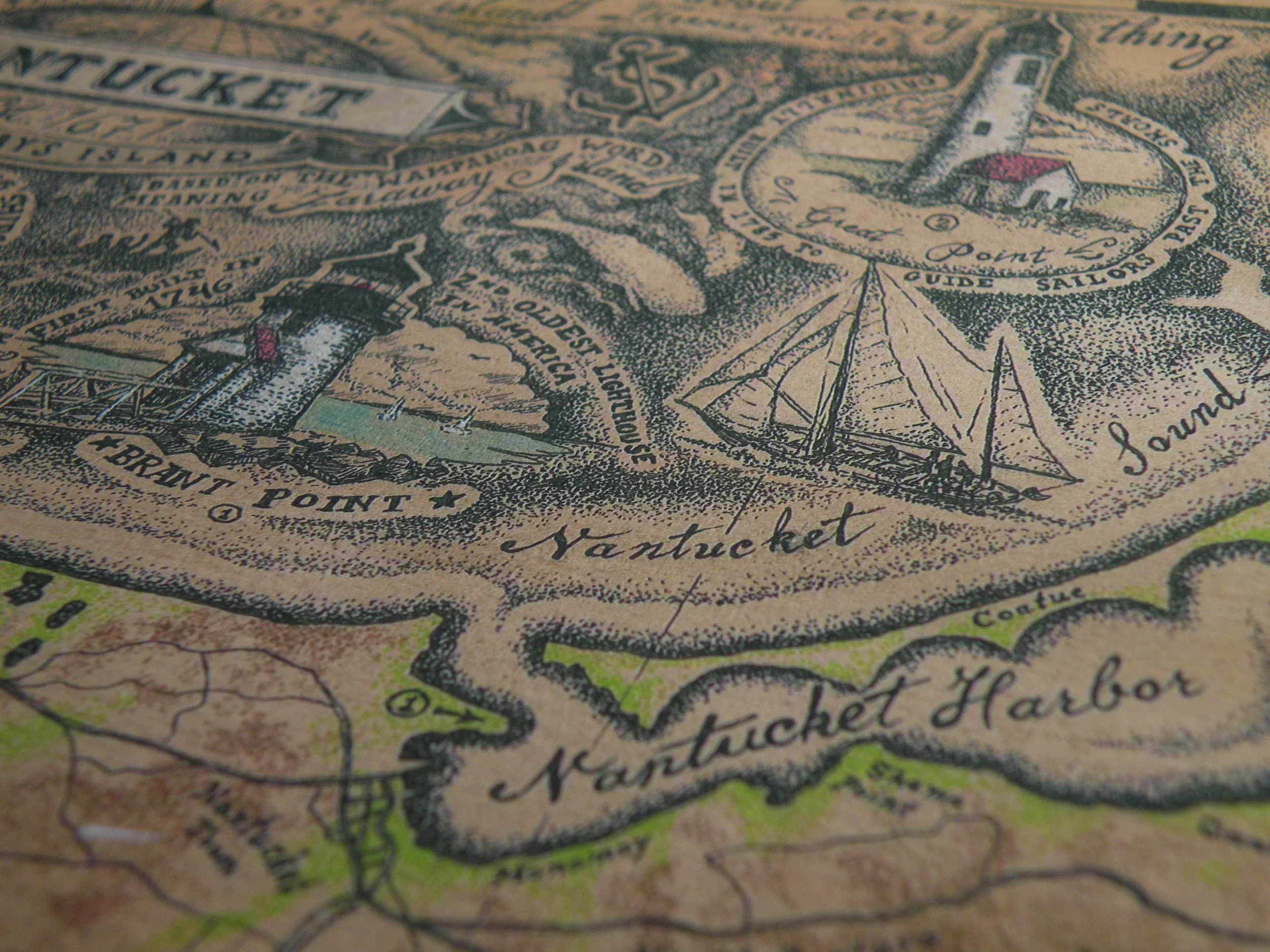 Yesterday's Island- Nantucket Map