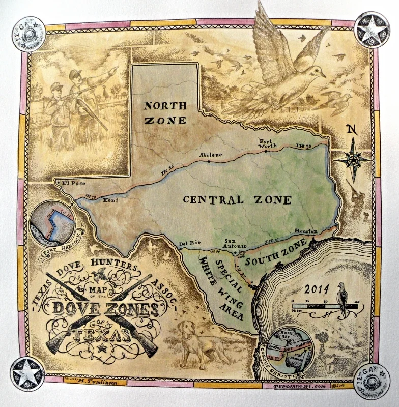 Texas Dove Hunters Association- Dove Zone Map
