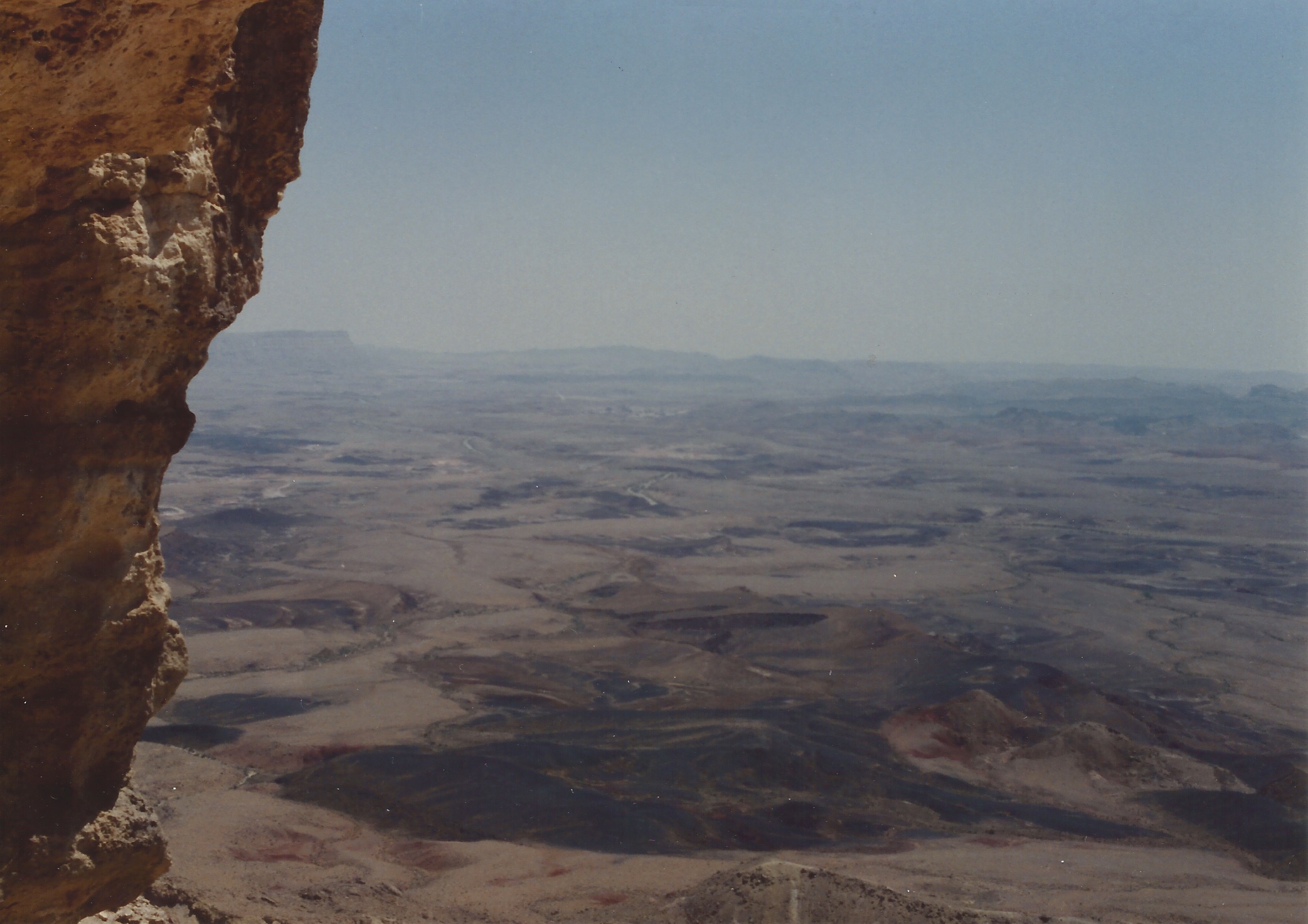 My sculpture Desert Curtain reveals the rich colors and striations that are hidden in this aerial photograph of the Negev Desert. I discovered the geological overhang, where the colors were present, and couldn't help but to make a print of them.