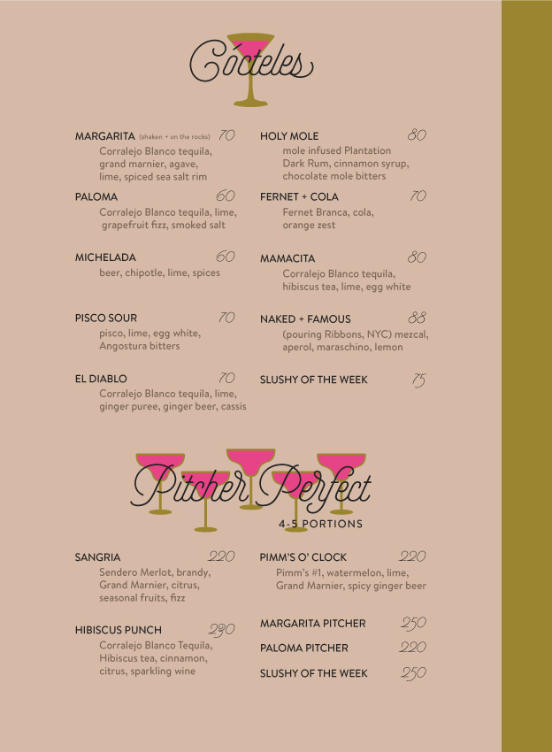 Menu Design, digital details of the English edition.