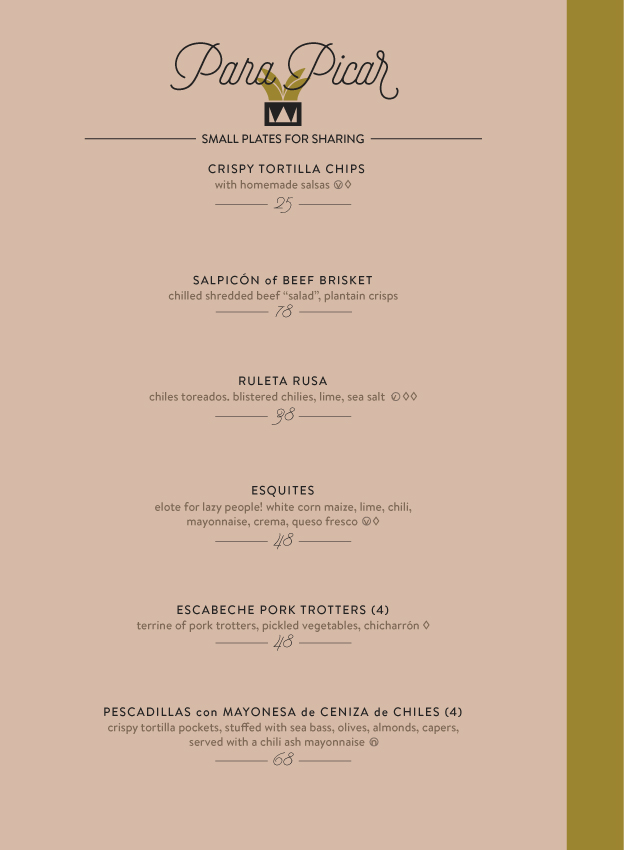 Menu Design, digital details of the English edition.