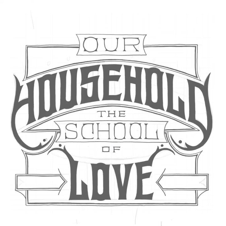 Process video behind &ldquo;Our Household - The School of Love&rdquo; inspired by &ldquo;Do everything in Love&rdquo; -  1 Corinthians 16:14 and The Common Rule by @justinwhitmelearley . Check out my bio for the link to my society6 site that hosts mo