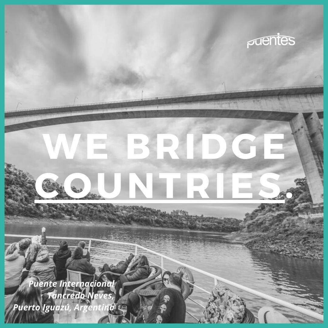 WE BRIDGE COUNTRIES. 🌎 At Puentes, we have a deep understanding of the needs, interests, and energies of undergraduate students and young professionals.  We also understand the particularities, dynamics, and day-to-day workings of Argentina and Urug