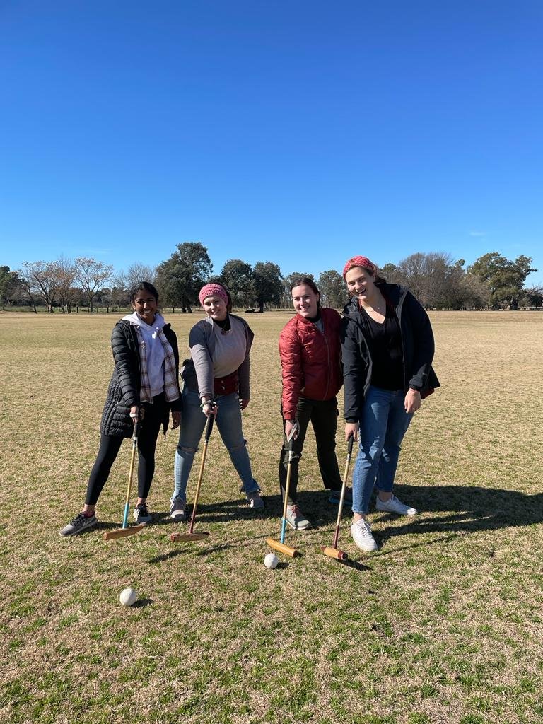  Buenos Aires interns practicing their polo skills 