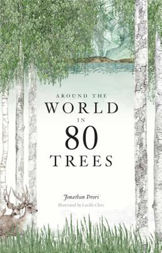 Around the World in 80 Trees by Jonathan Drori, Lucille Clerc (Illustrator)