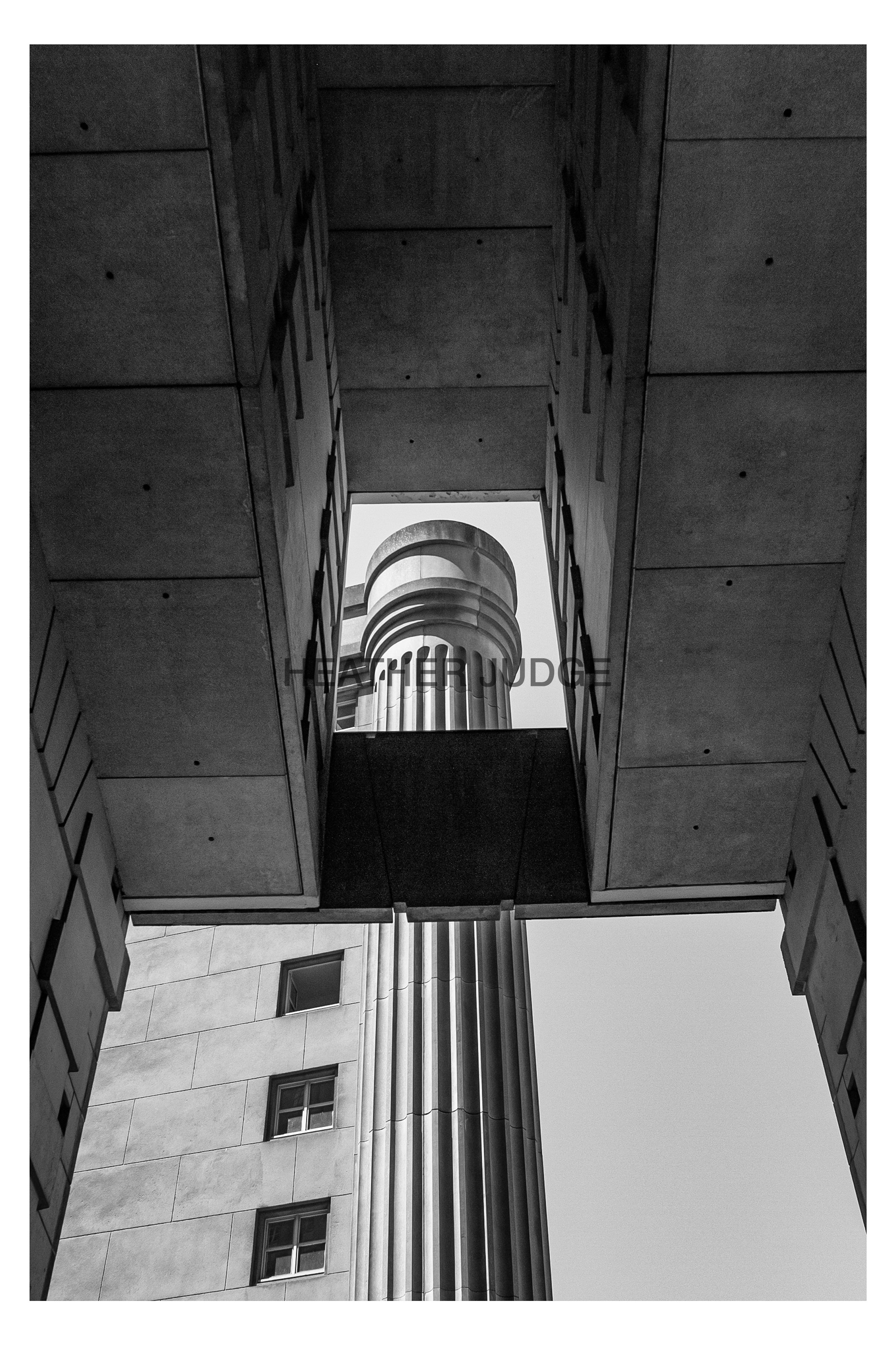 Les Espaces d'Abraxas Black & White Print