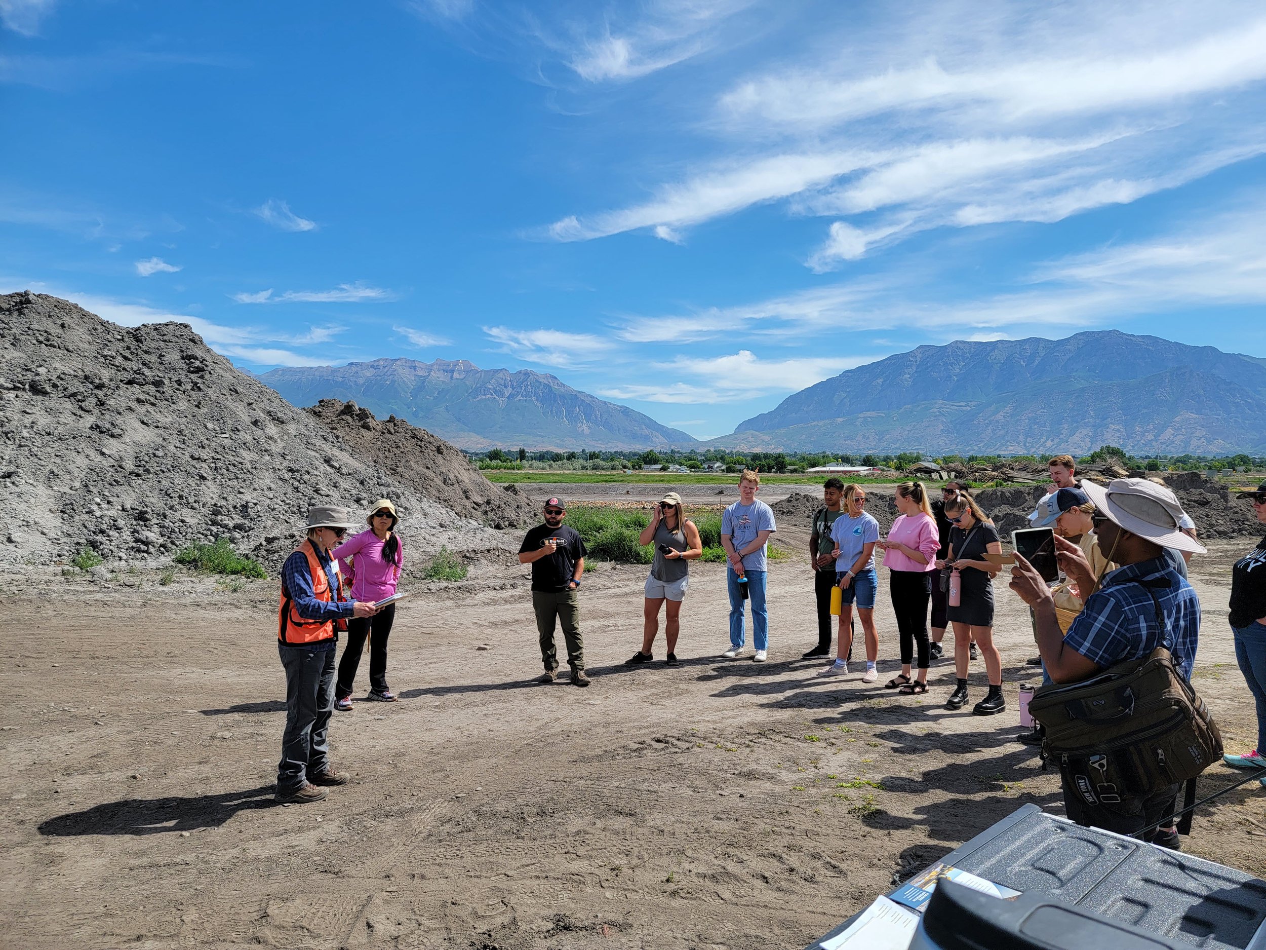 UVU Students on Tour at Provo River Delta
