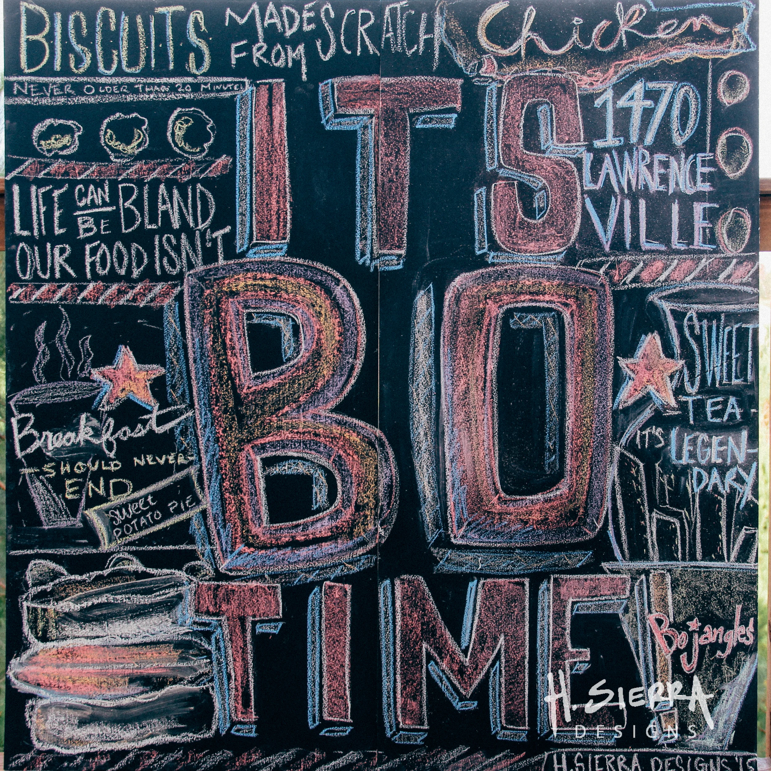 Bo Time Mural for Bojangles'. Mural para Bojangles'. 