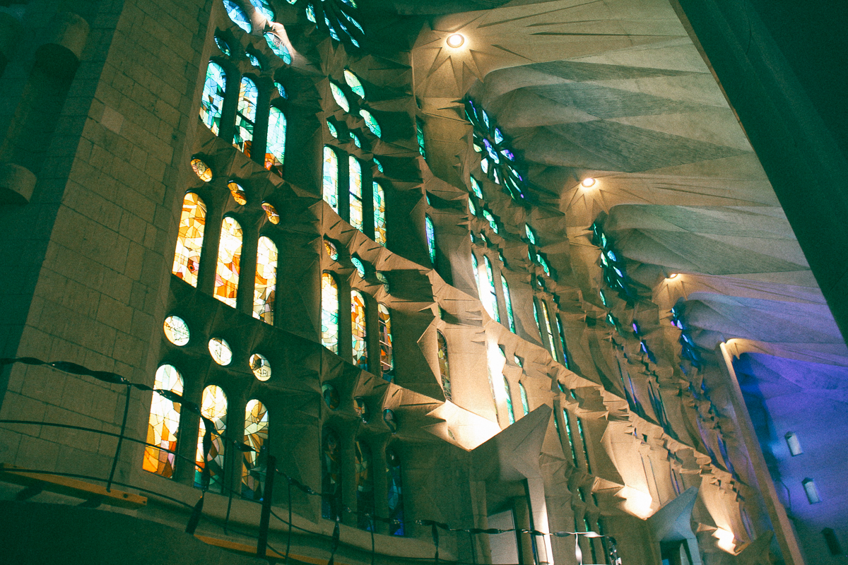 Inside Sagrada Familia. Taken in September 2016 on my recent trip to Barcelona.