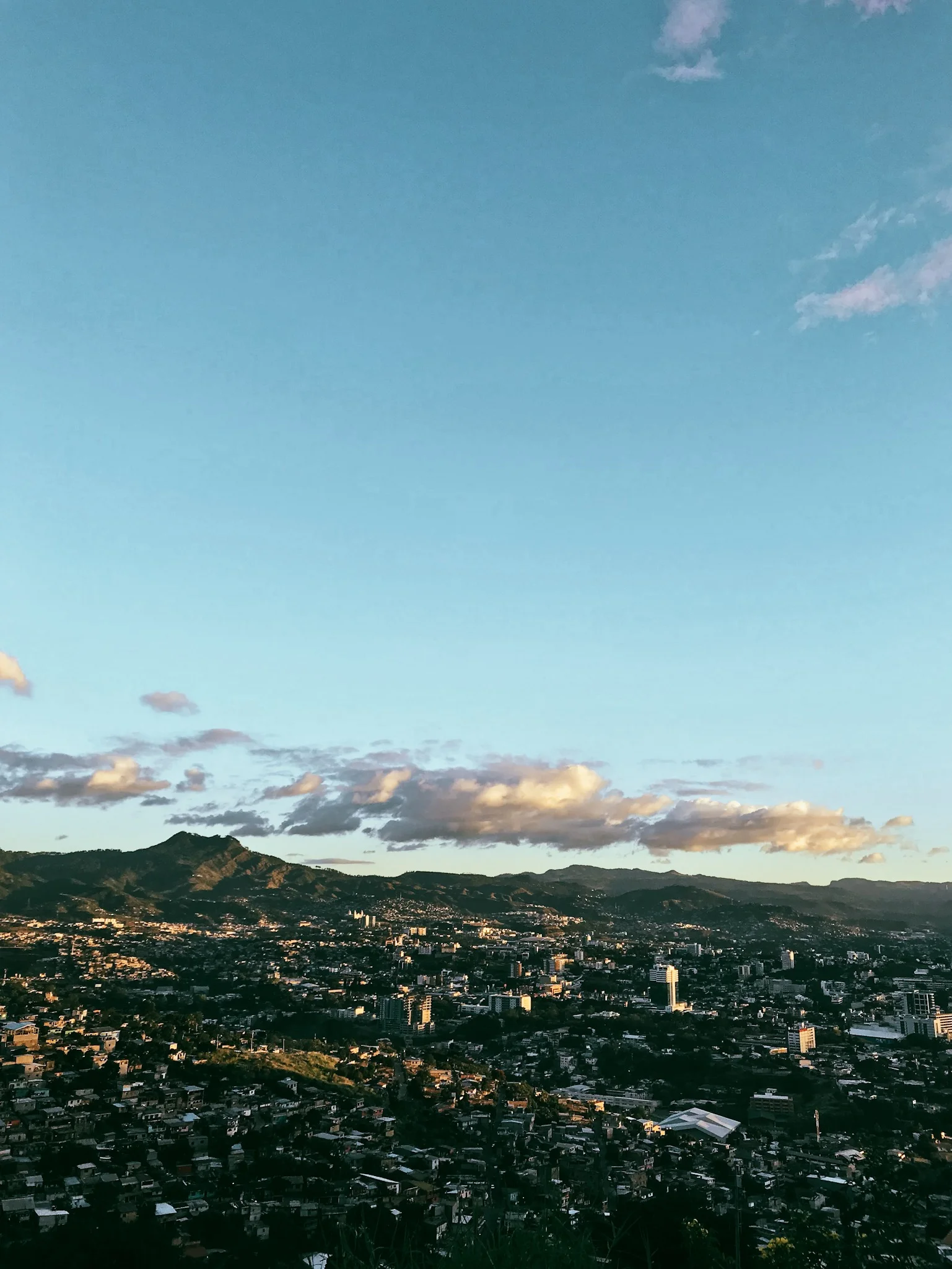 View of Tegucigalpa, taken several days after the elections. 