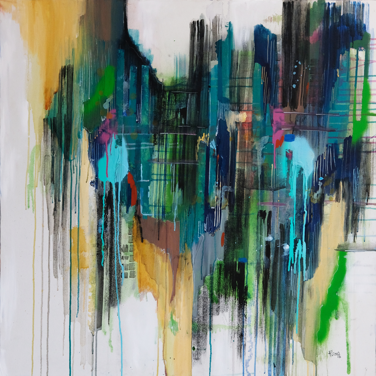 Movement in the City in Green No.2