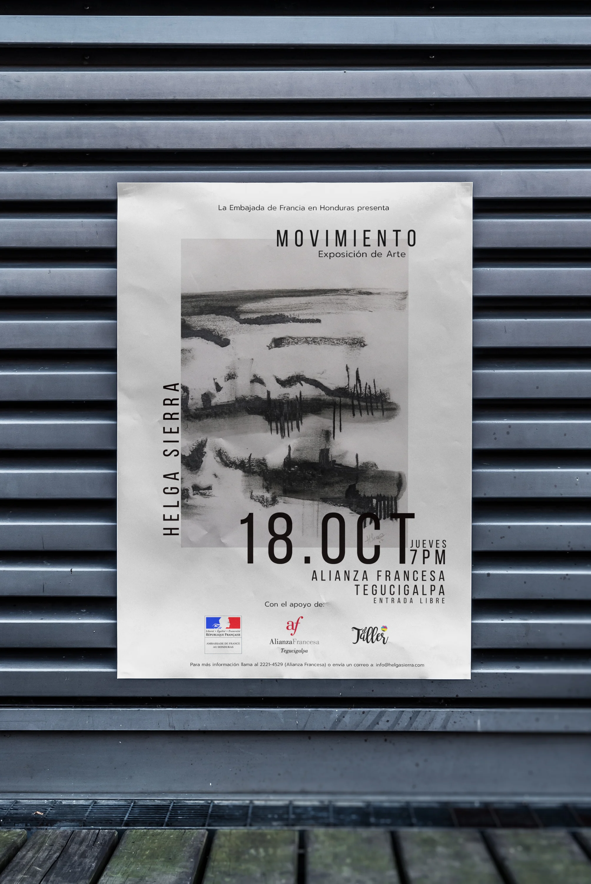 Poster Design for the Art show. (For graphic design & branding services email info@helgasierra.com)