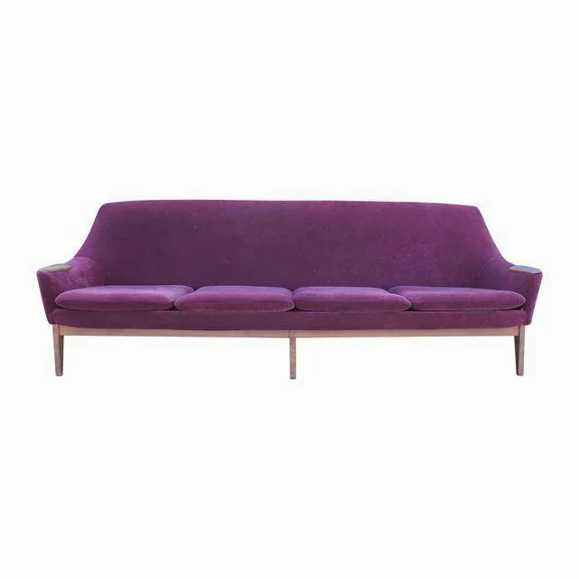 Danish Purple Sofa