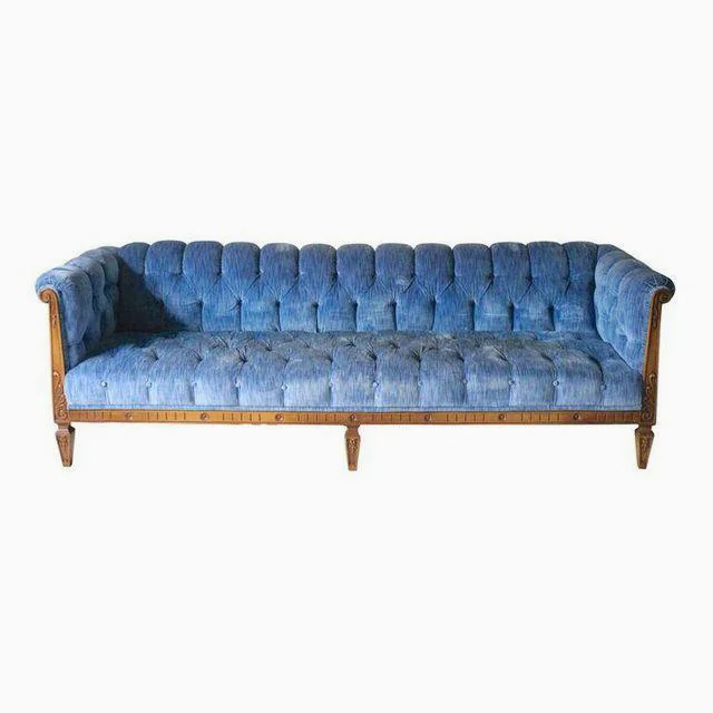 Blue Chesterfield