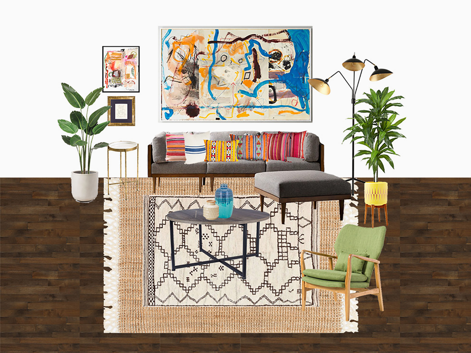 Living Room Refresh Mood Board at House of Handrogyny