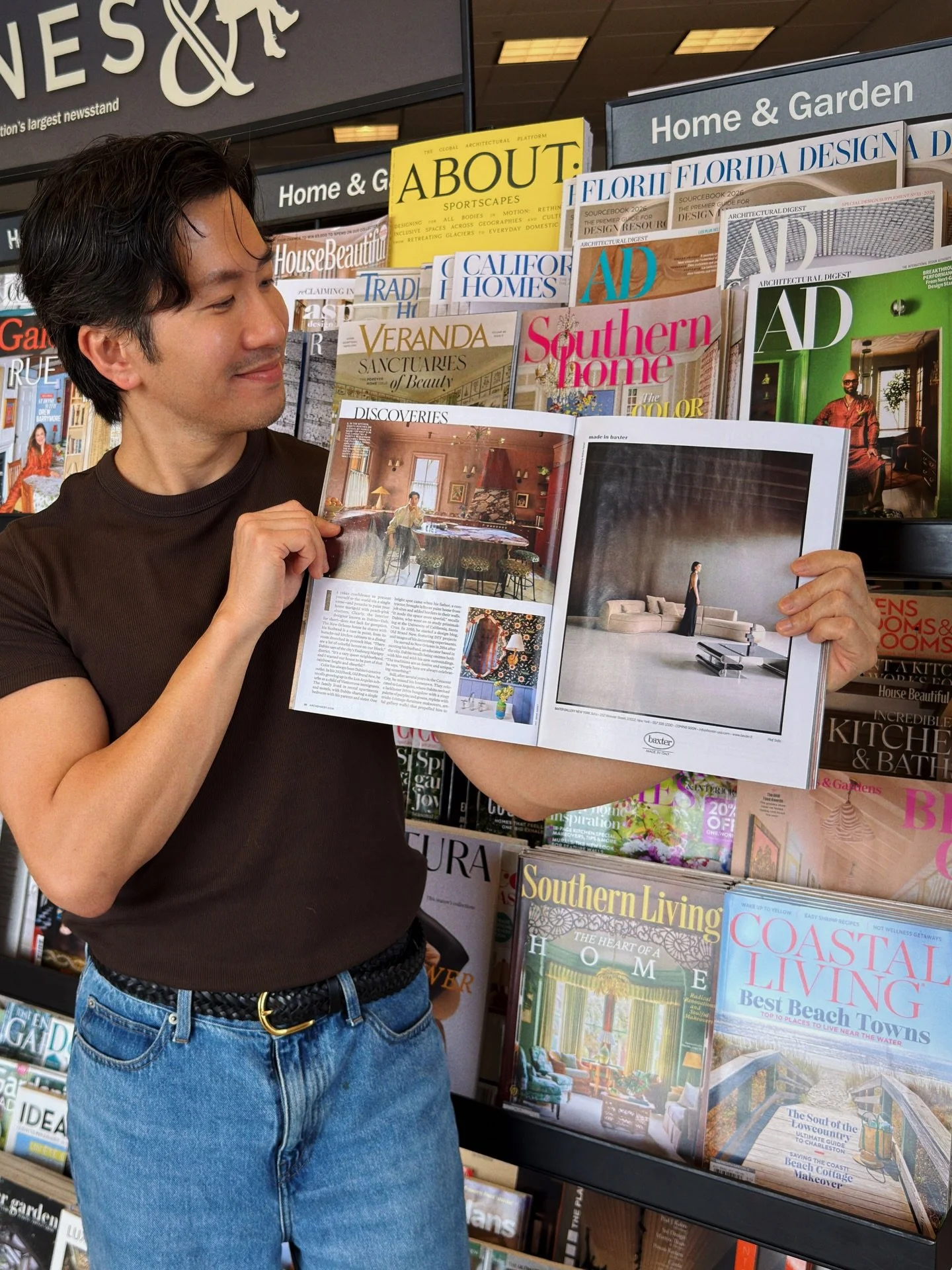 I&rsquo;M IN THE MAY ISSUE OF @ARCHDIGEST! When we broke ground on our home, I whispered this goal to myself, so standing here holding the physical copy feels like the ultimate dream come true. We did it, y&rsquo;all! I&rsquo;m so incredibly proud of