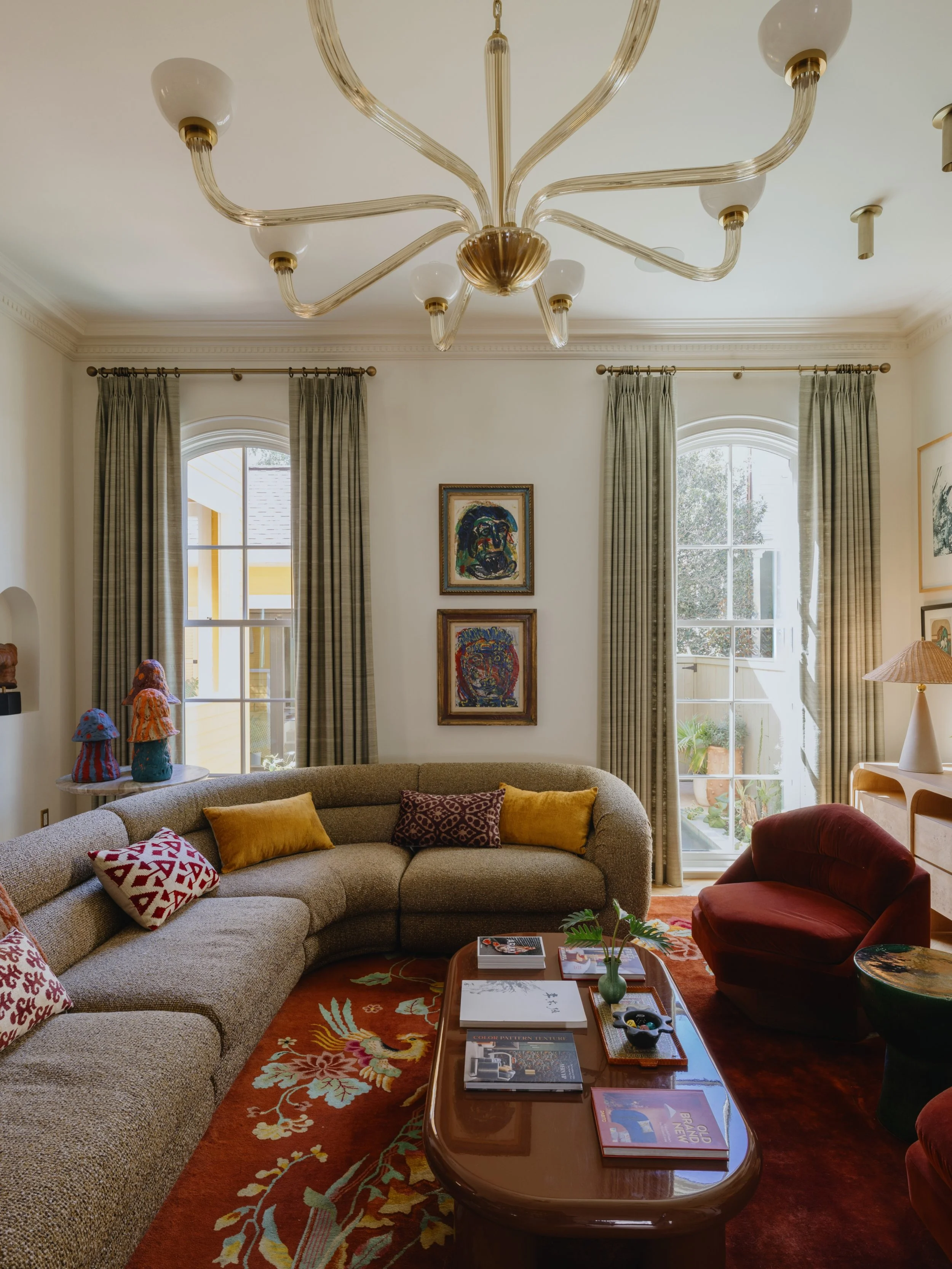 It&rsquo;s been such a dream working with Hudson Valley Lighting Group to bring the vision for our New Orleans home to life. Lighting is where scale and silhouette can completely transform the energy of a space. From the brass picture lights illumina