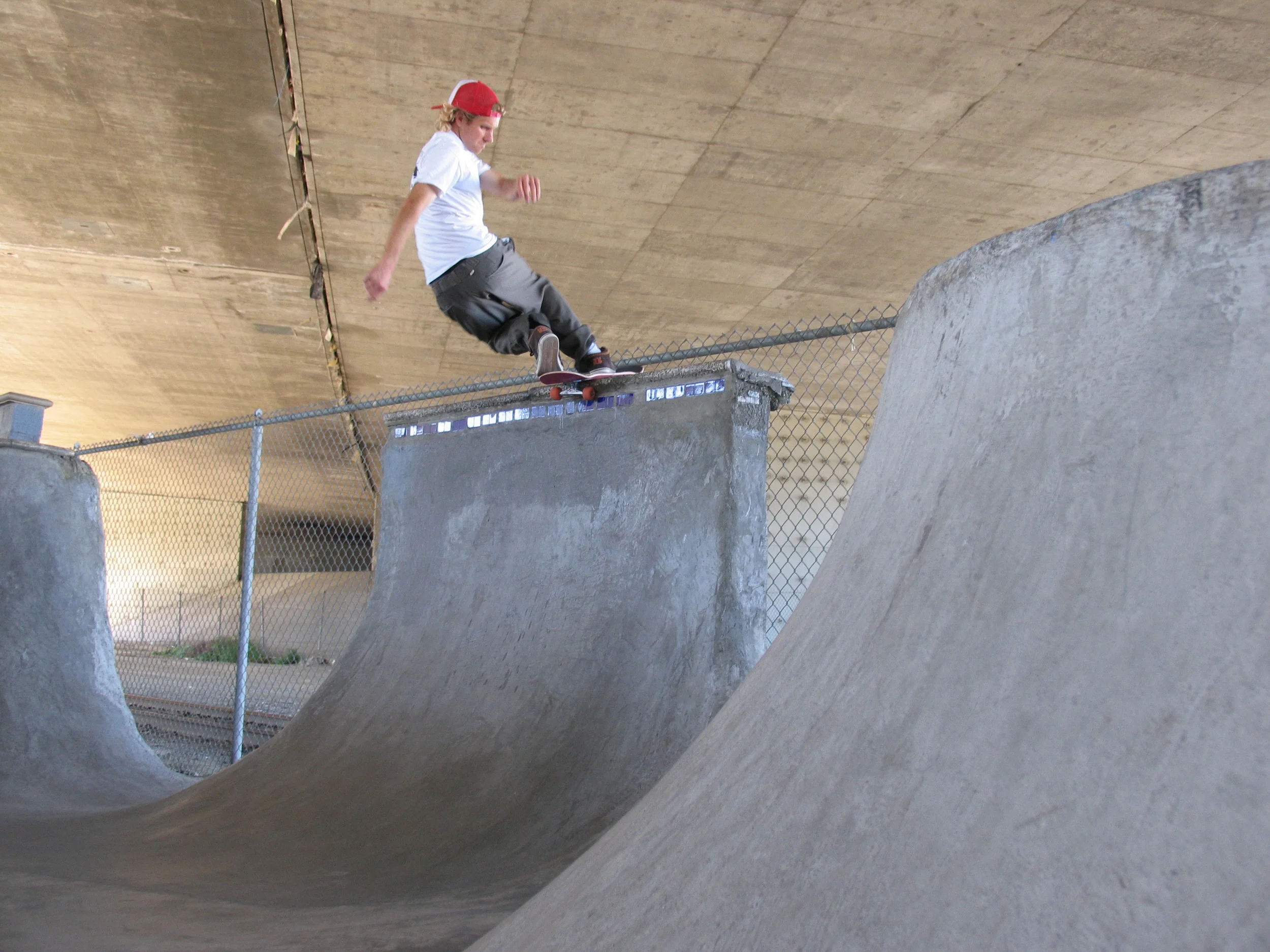 Rob dog slaps the deck of the Gnarwhal