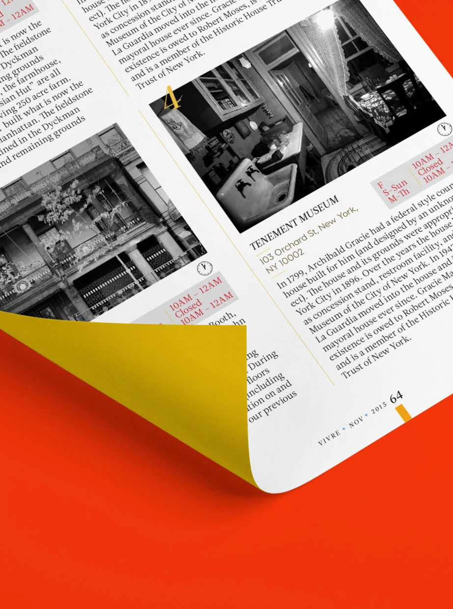 Editorial Design for Vivre Magazine