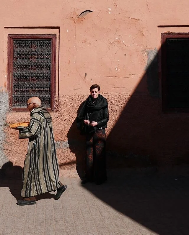 Here&rsquo;s a throwback of old photographs I&rsquo;ve taken of my friends on our adventures. Kelly on one of the narrow streets of our neighborhood in Marrakech. Planning on re-living some of my adventures through the massive collection of old photo