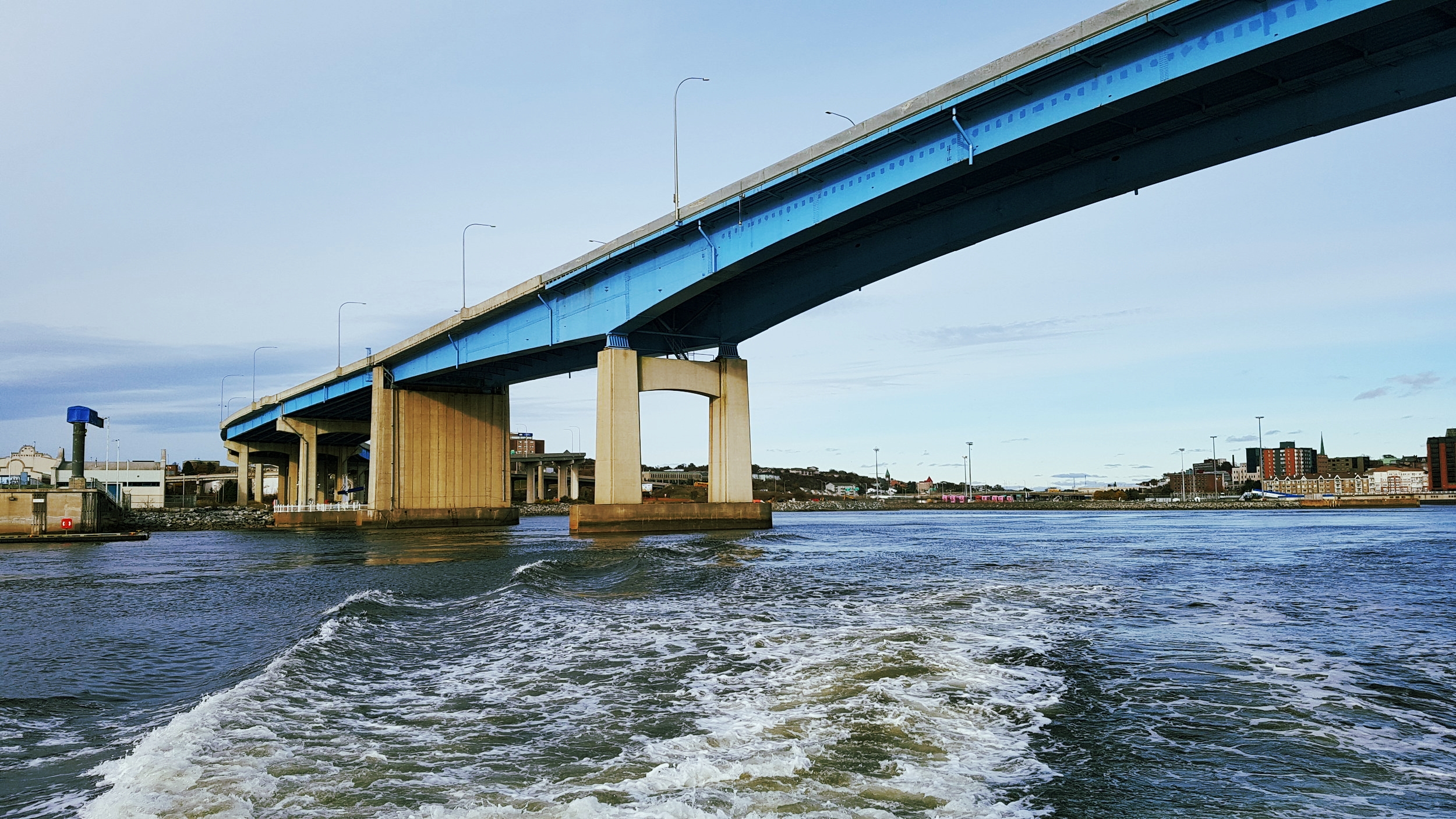 Passing under the Harbour bridge