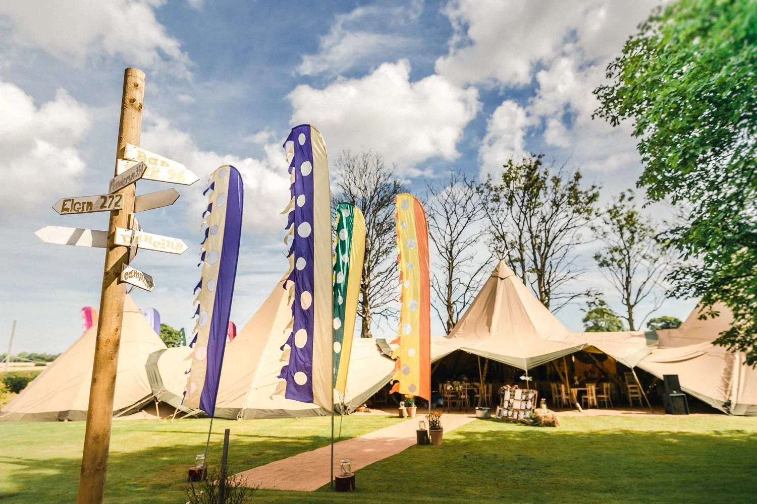 A Tipi Wedding at Home