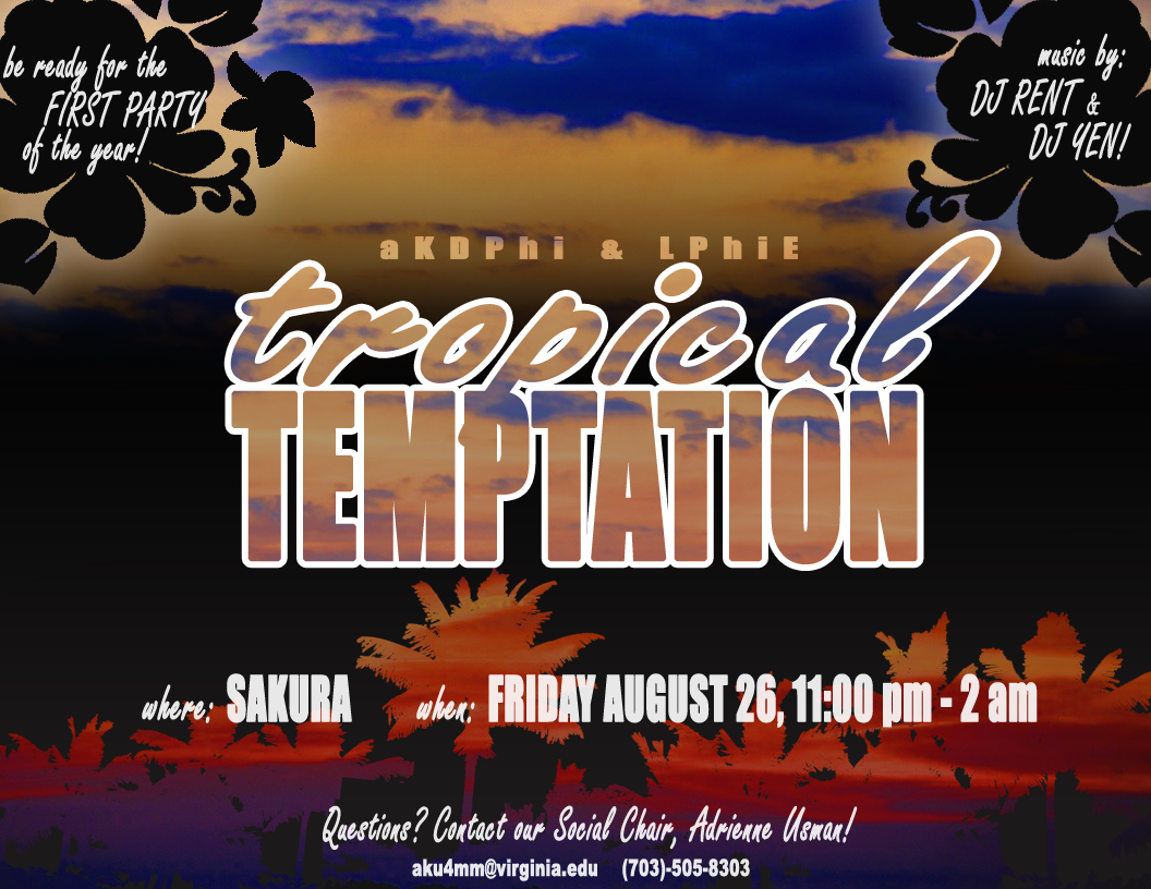 "Tropical Temptation" Party