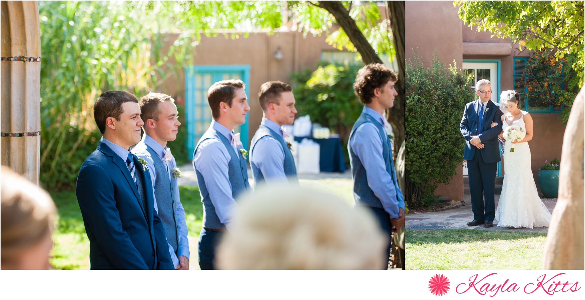 casa de suenos-albuquerque-outdoor-wedding-new mexico-bridal gown-demetrios-kayla kitts photography-albuquerque wedding photographer