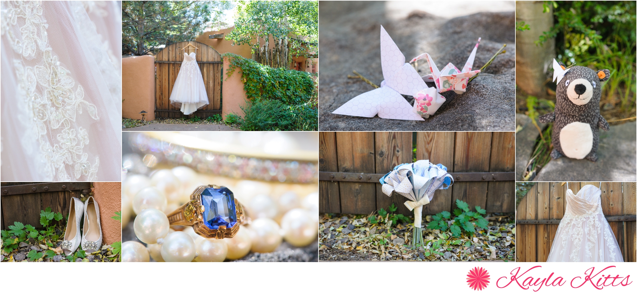 albuquerque wedding photographer - taos wedding - el monte sagrado wedding - new mexico wedding - alfred angelo dress - origami favors