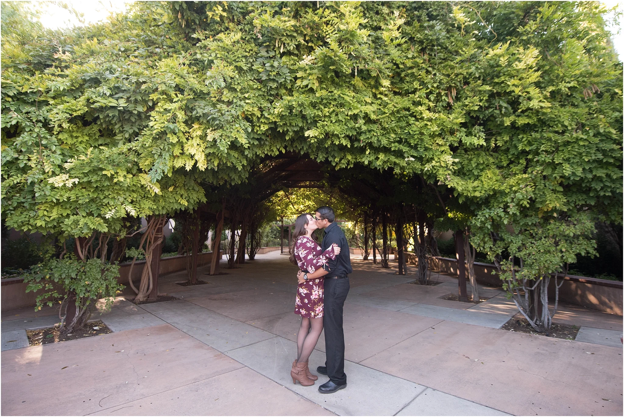Botanic Garden Old Town Engagement Albuquerque Nm Justine