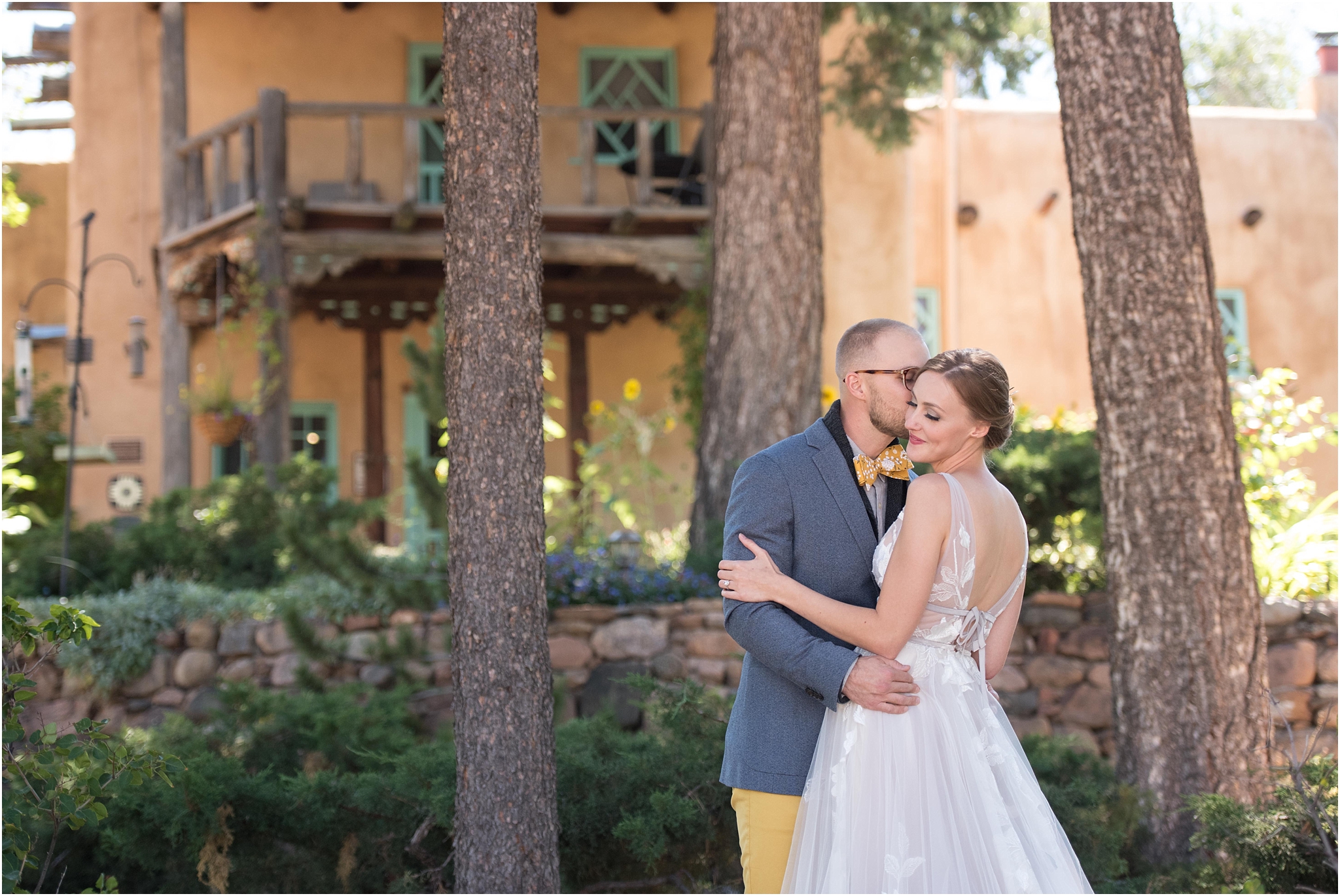 Inn of the Turquoise Bear wedding santa fe genica lee makeup artist chocolate maven bakery albuquerque wedding photographer elopement dogs at weddings