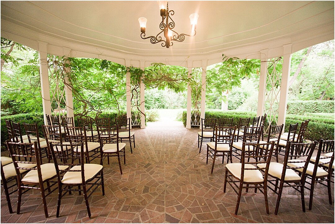 los-poblanos-wedding-ceremony-gazebo-fireplace-summer-wedding-july-elegant