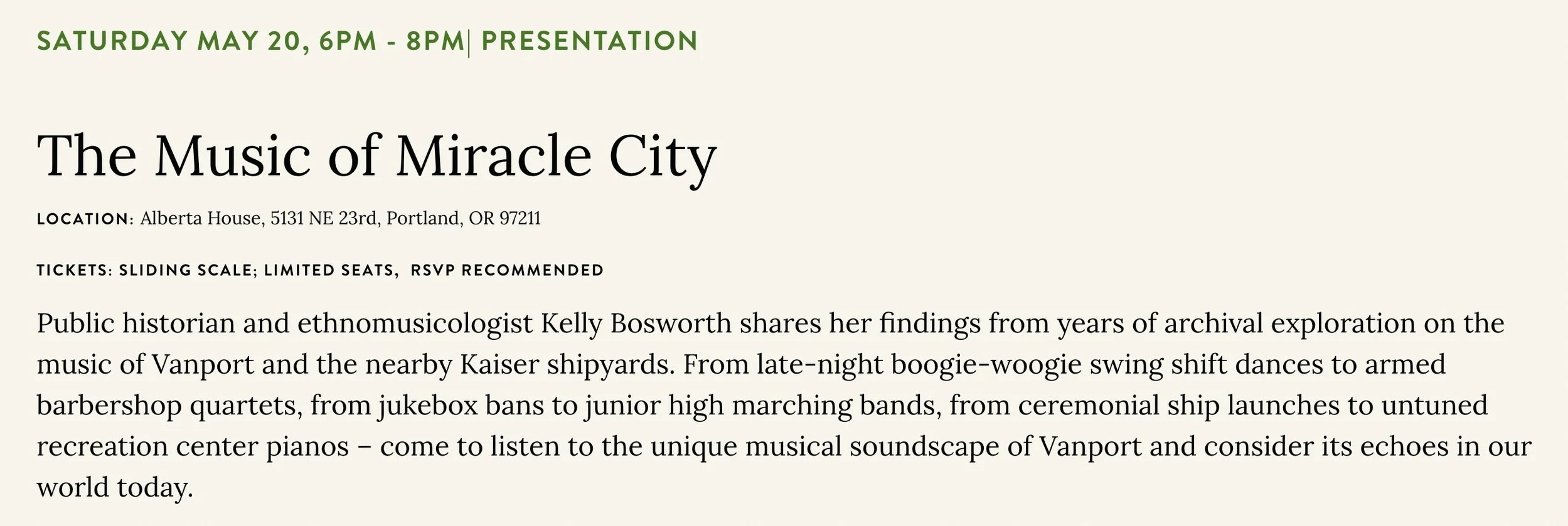 Scholarship — Kelly Bosworth