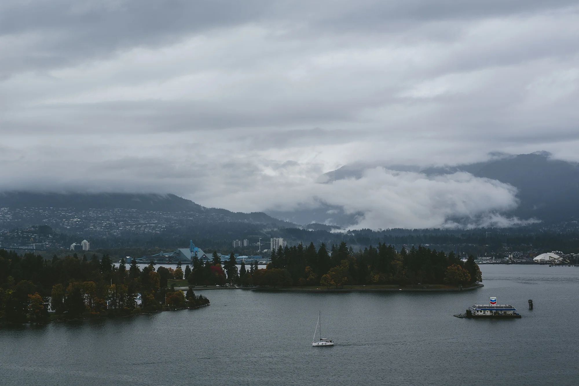 A view from my hotel room of the harbour.