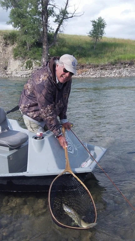 A nice Waterton River brown taken on a dry fly