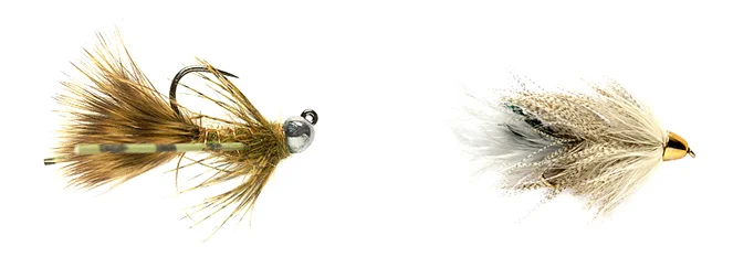 A couple neat streamers. Sized 6-10 and tied with weight